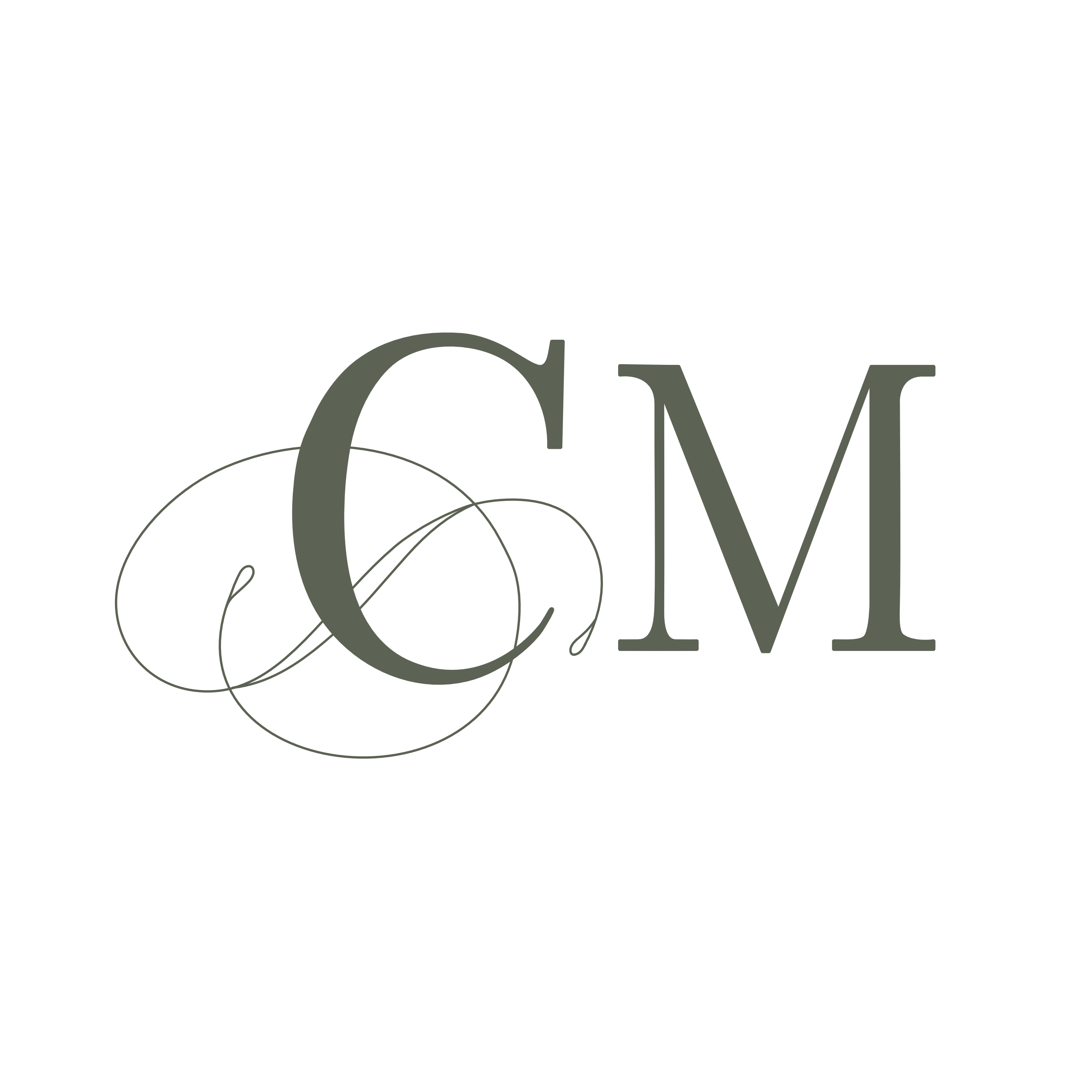 Curious Medium Calligraphy